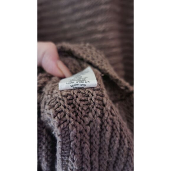 Free People Textured Crew Neck Sweater - Brown - Picture 8 of 9